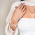 Peach | .925 Sterling Silver | Mermaid Glass Infinity Clasp Necklace